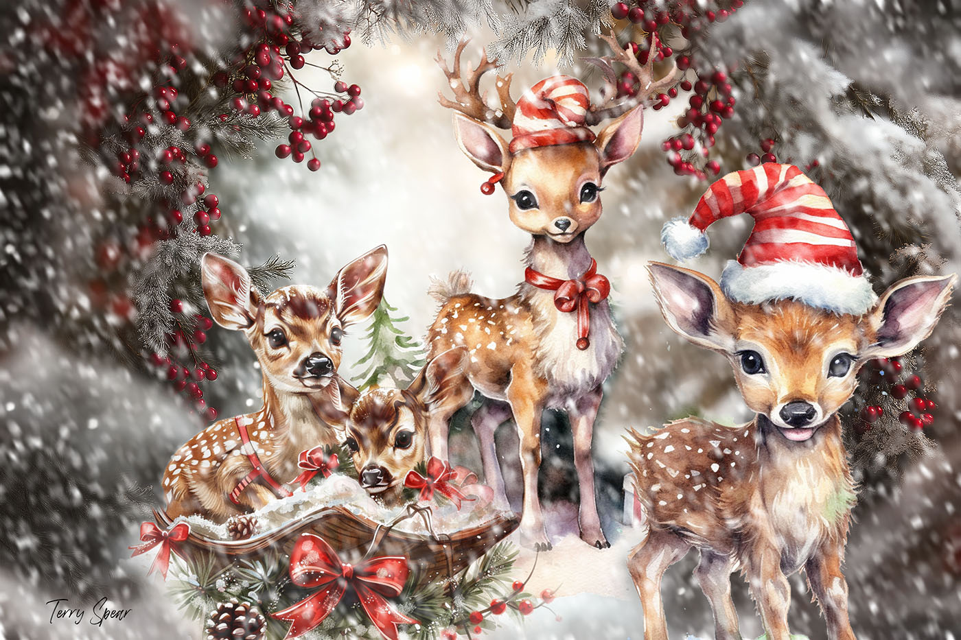 Whimsical Deer at Christmas | Terry Spear's Shifters